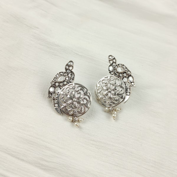 银花丝·凤翎耳坠